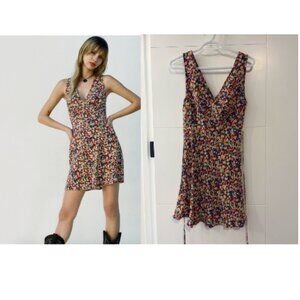 Realisation Par "The Isabelli" Silk Mini Dress in Heaven Size XS